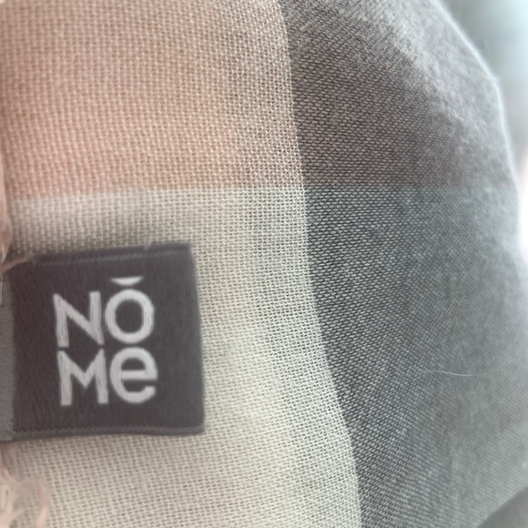 Tasteful versatile cotton Scarf Grey/White/pink - Picture 6 of 6